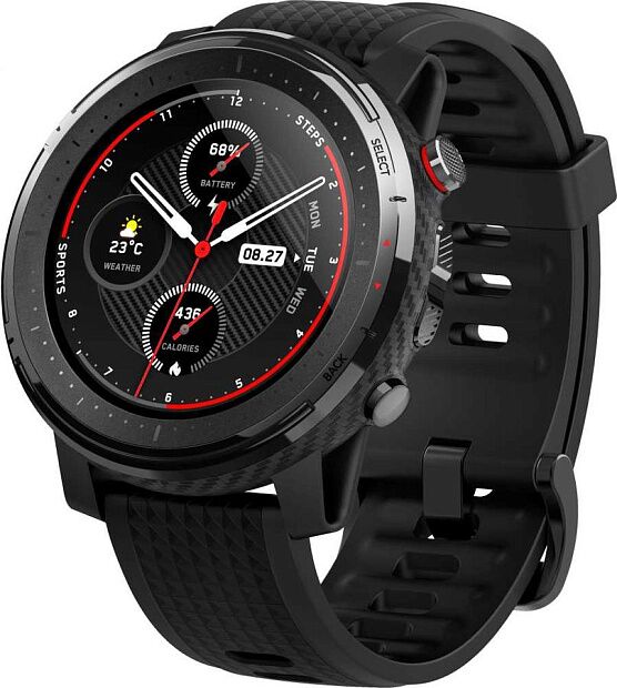 Умные часы Huami Amazfit Stratos 3 (Smart Sports Watch 3) (Black/Черный) - 4