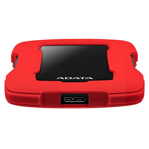 Внешний жесткий диск Portable HDD 2TB ADATA HD330 (Red), Silicone, USB 3.2 Gen1, 133x89x16mm, 190g - 6